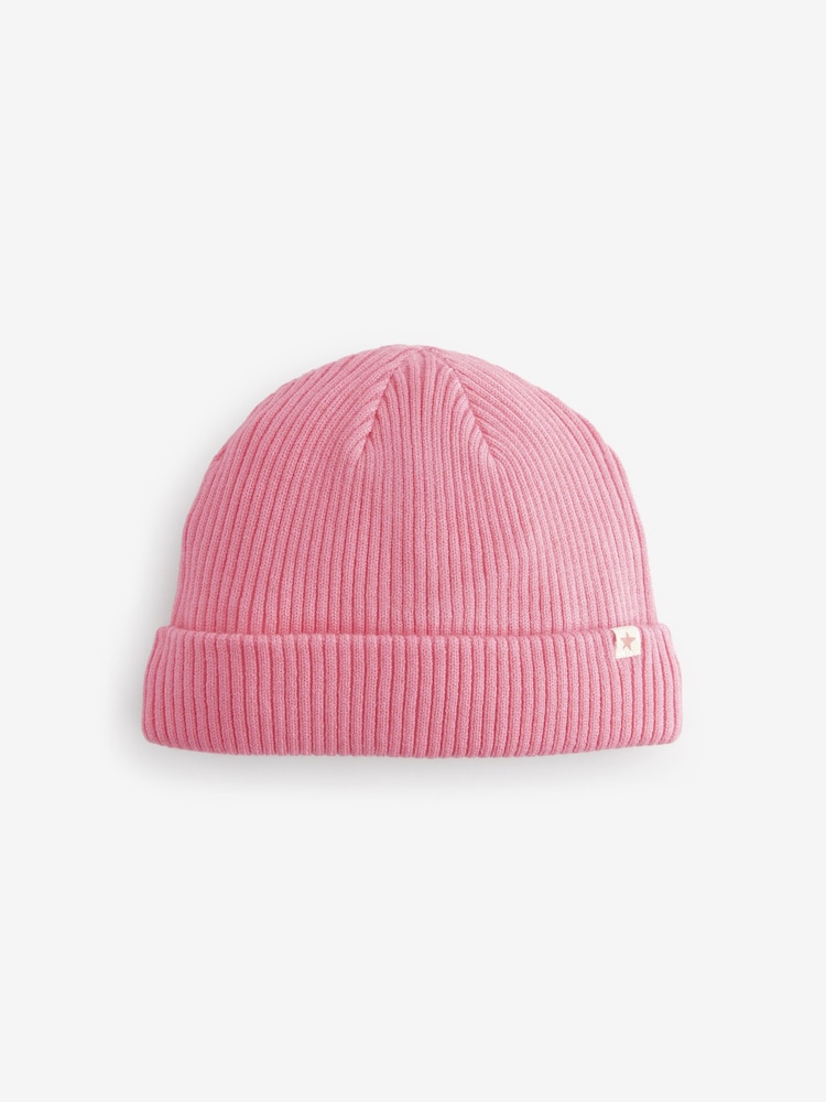 Hot Pink Baby Beanie Hat (0mths-2yrs) - Image 1 of 4
