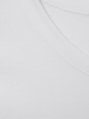 Reiss White Caspian Mercerised Crew Neck T-shirt - Image 5 of 5