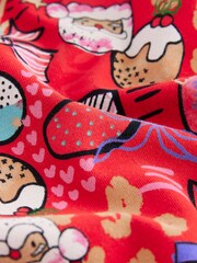 Red Christmas Printed Leggings (3-16yrs) - Image 7 of 8