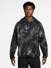 Negro - Nike Camo Therma-FIT Printed Pullover Versatile Hoodie - Imagen 1 de 3