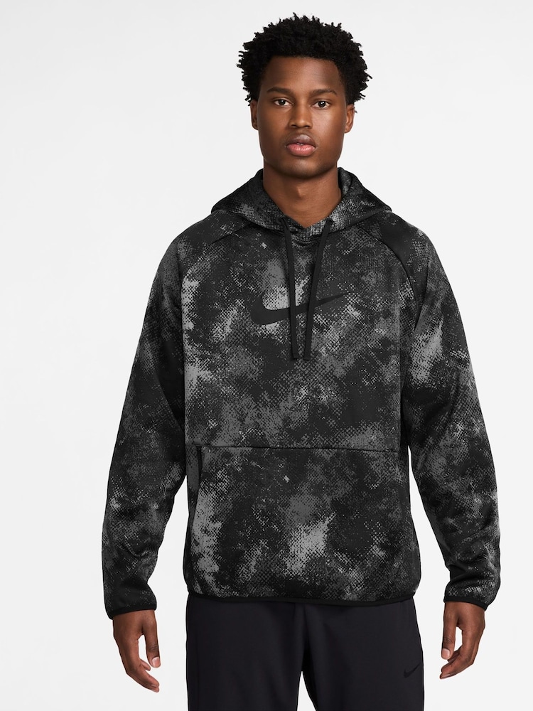 Negro - Nike Camo Therma-FIT Printed Pullover Versatile Hoodie - Imagen 1 de 3