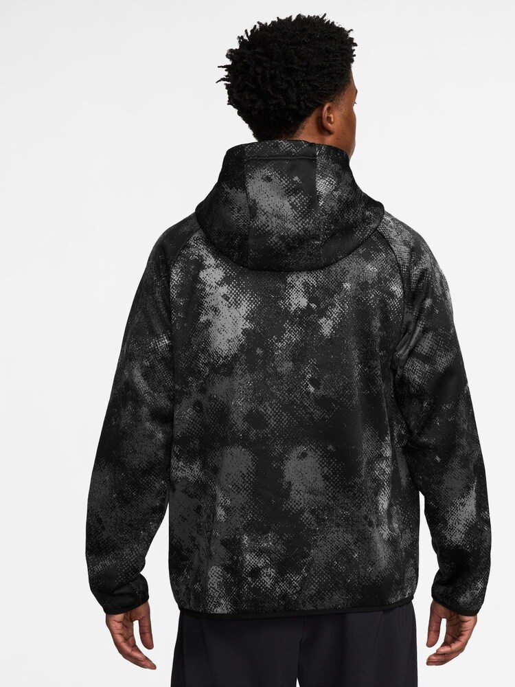 Negro - Nike Camo Therma-FIT Printed Pullover Versatile Hoodie - Imagen 2 de 3