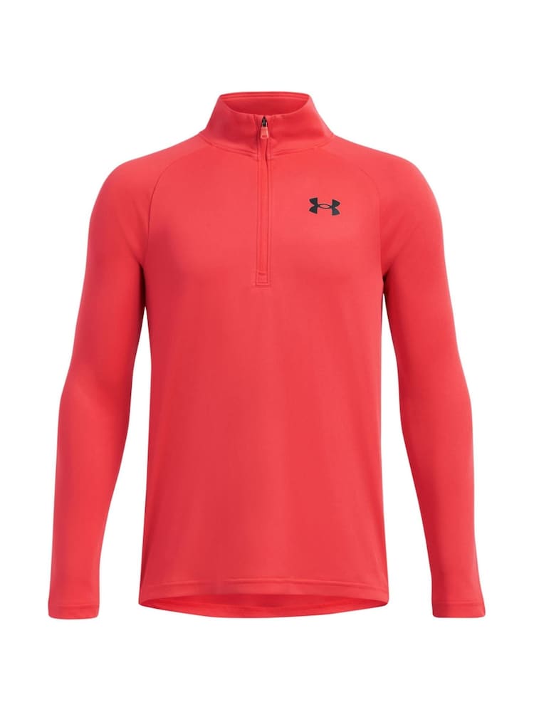 Under Armour Red Ground Youth Tech 2.0 1/2 Zip Sweatshirt - Image 1 of 3
