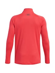 Under Armour Red Ground Youth Tech 2.0 1/2 Zip Sweatshirt - Image 2 of 3