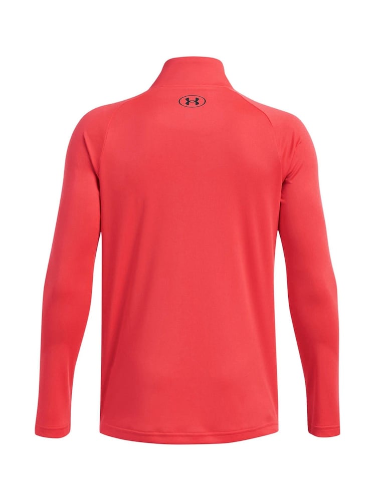 Under Armour Red Ground Youth Tech 2.0 1/2 Zip Sweatshirt - Image 2 of 3