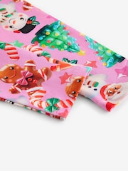 Pink Christmas Printed Leggings (3-16yrs) - Image 3 of 3