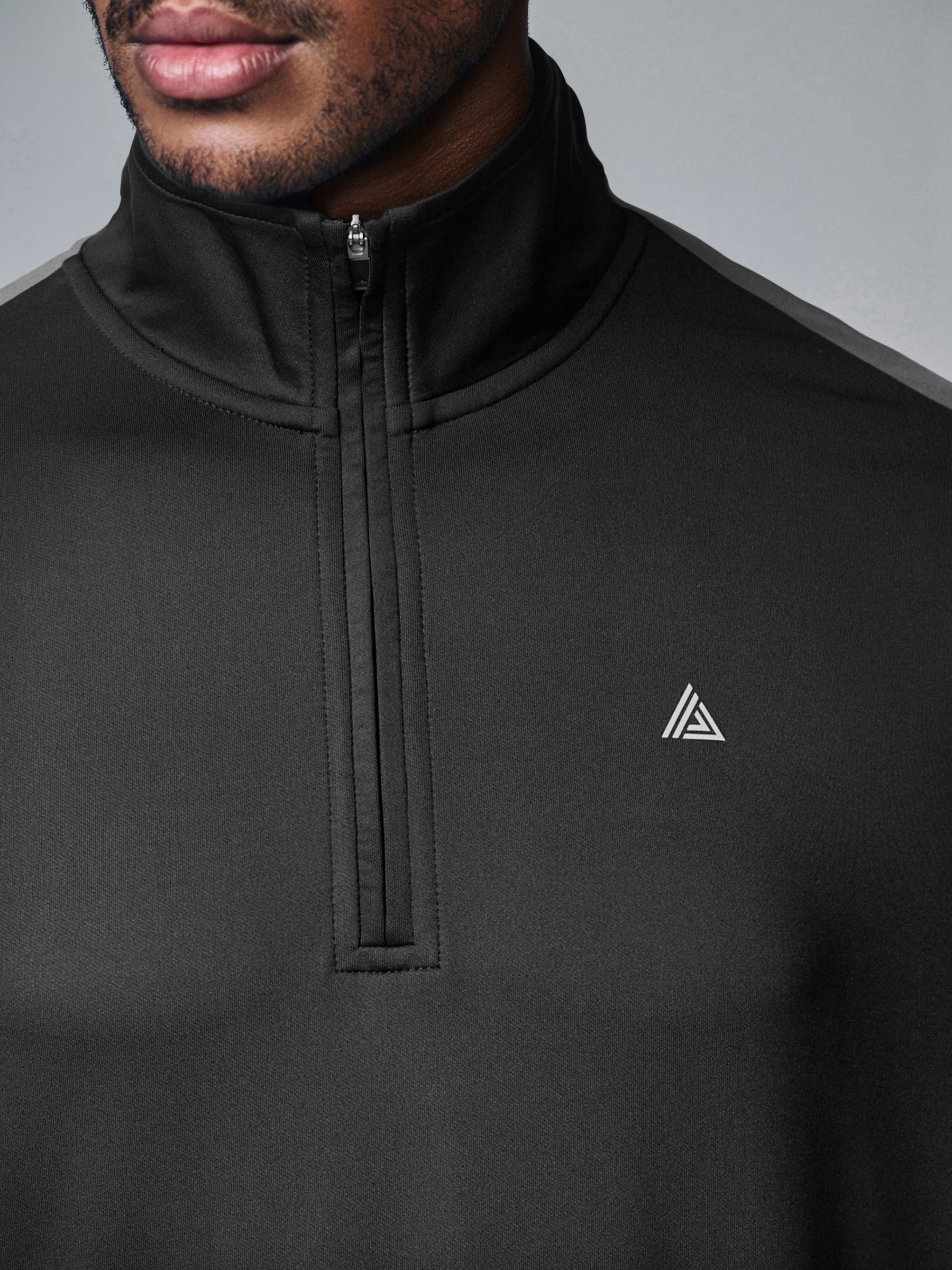 Buy Black Active Gym Training Quarter Zip Neck from Next USA