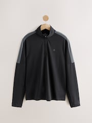 Black Active Gym Training Quarter Zip Neck - Image 7 of 9