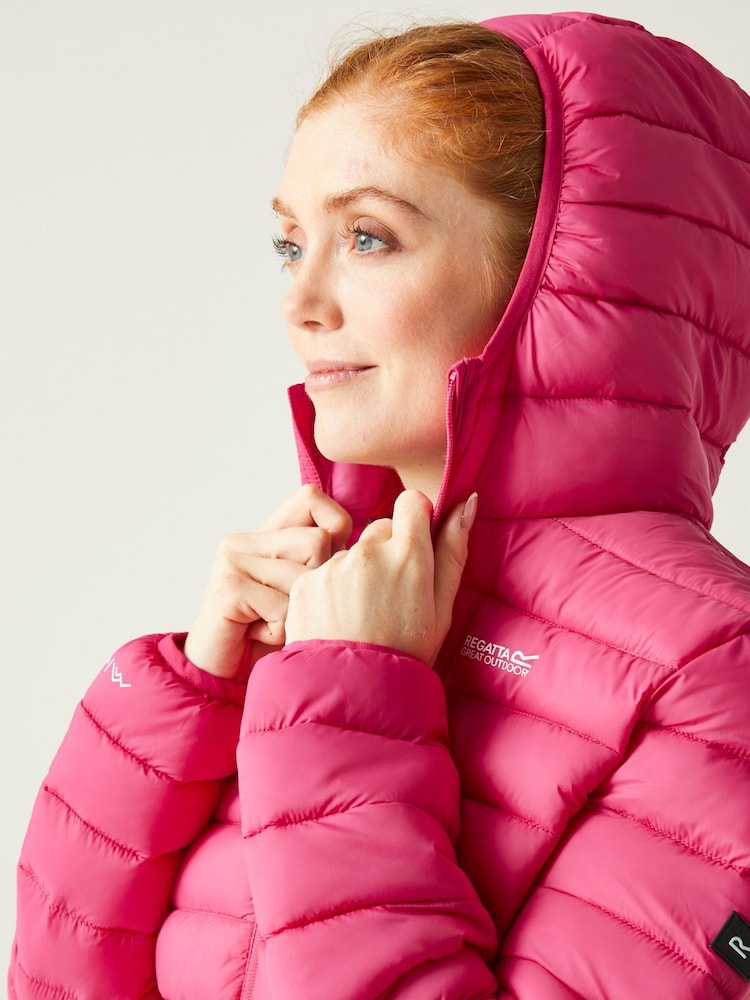 Regatta Pink Womens Hooded Marizion Walking Jacket - Image 6 of 9