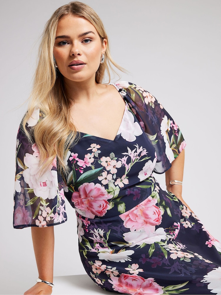 Yours Curve LONDON Curve Floral Print Maxi Dress - Bild 2 von 5 Yours Curve LONDON Curve Floral Print Maxi Dress - Bild 2 von 5