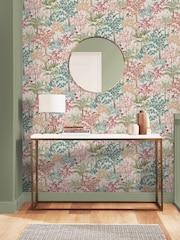 Graham & Brown Pink Jardin Botanico Wallpaper Sample - Image 1 of 3