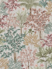 Graham & Brown Pink Jardin Botanico Wallpaper Sample - Image 2 of 3