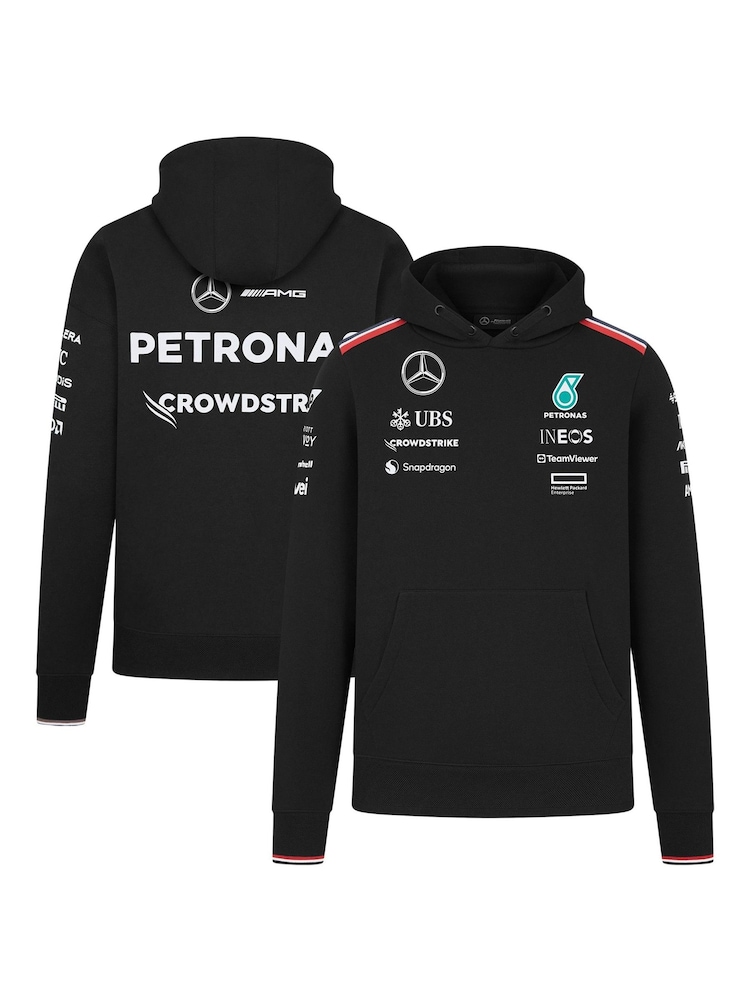 Fanatics Mercedes AMG Petronas F1 2024 Team Black Hoodie - Image 1 of 3