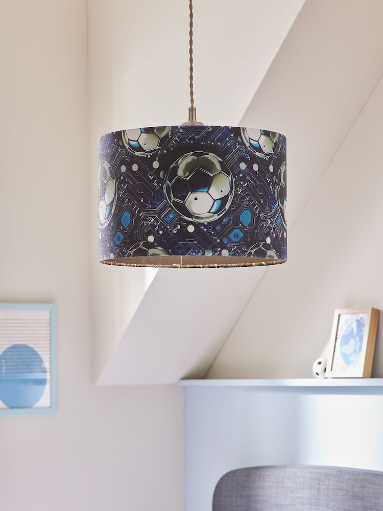 Black Easy Fit Football Print Light Shade - Image 1 of 5