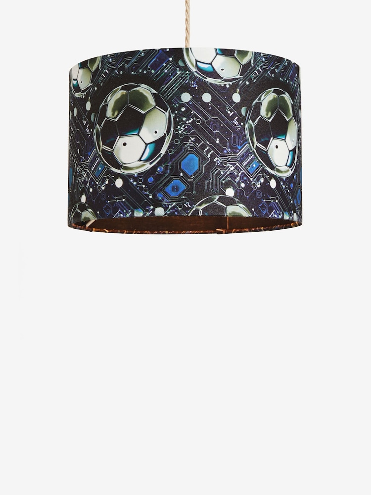 Black Easy Fit Football Print Light Shade - Image 4 of 5