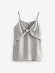 Silver Metallic Bow Cami Top - Image 5 of 6