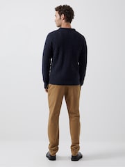 French Connection Blue Crew Cable 2 Jumper - Image 2 of 3