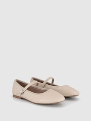 Office White Flower Mary Jane Ballerinas - Image 2 of 3