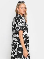 Long Tall Sally Black Short Sleeve Co-ord Shirt - Image 3 of 5