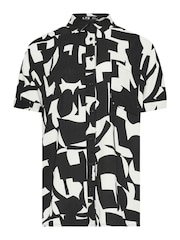 Long Tall Sally Black Short Sleeve Co-ord Shirt - Image 5 of 5