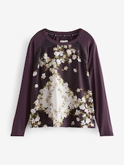 B By Ted Baker Purple Floral Pyjamas - Image 8 of 10