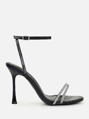 Simmi London Black Caelith Diamante Heeled Sandals - Image 2 of 4
