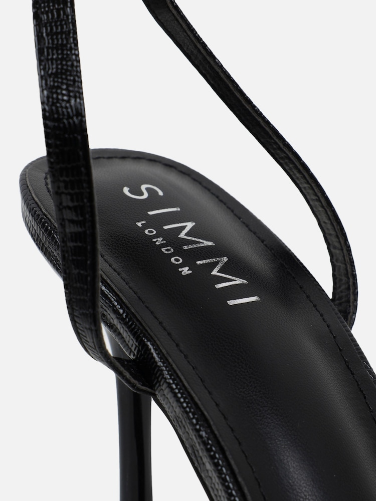 Simmi London Black Caelith Diamante Heeled Sandals - Image 4 of 4