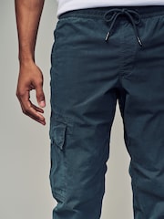 Dark Blue Regular Fit Stretch Utility Cargo Trousers - Image 4 of 11