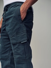 Dark Blue Regular Fit Stretch Utility Cargo Trousers - Image 5 of 11