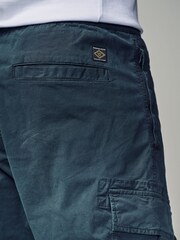 Dark Blue Regular Fit Stretch Utility Cargo Trousers - Image 6 of 11
