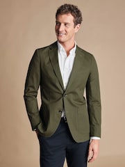 Charles Tyrwhitt Green Cotton Stretch Jacket - Image 1 of 5