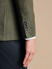 Charles Tyrwhitt Green Cotton Stretch Jacket - Image 4 of 5