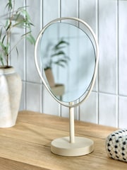 Oglindă de masă din material organic cu pietricele - Image 1 of 6