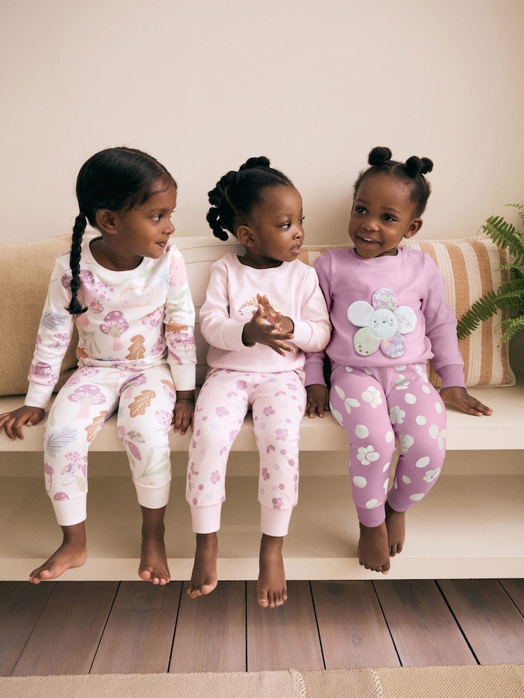 Lila vijolična z motivom - Pižama z dolgimi rokavi Snuggle Pyjamas 3 Pack (9mths-16yrs) - Slika 1 iz 13 Lila vijolična z motivom - Pižama z dolgimi rokavi Snuggle Pyjamas 3 Pack (9mths-16yrs) - Slika 1 iz 13