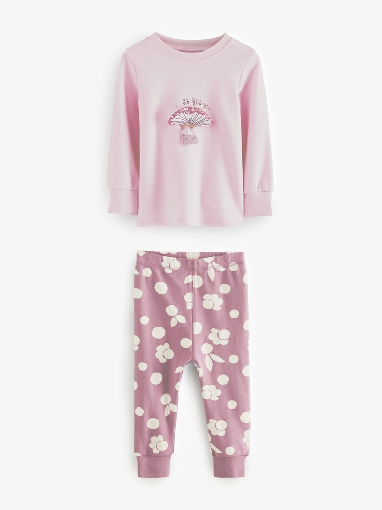 Lilac Purple Character Long Sleeve Snuggle Pyjamas 3 Pack (9mths-16yrs) - Image 10 of 13