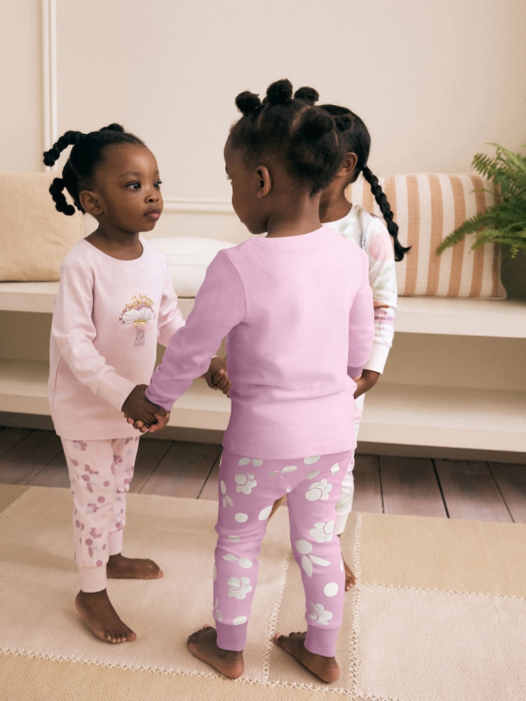 Lilac Purple Character Long Sleeve Snuggle Pyjamas 3 Pack (9mths-16yrs) - Image 4 of 13