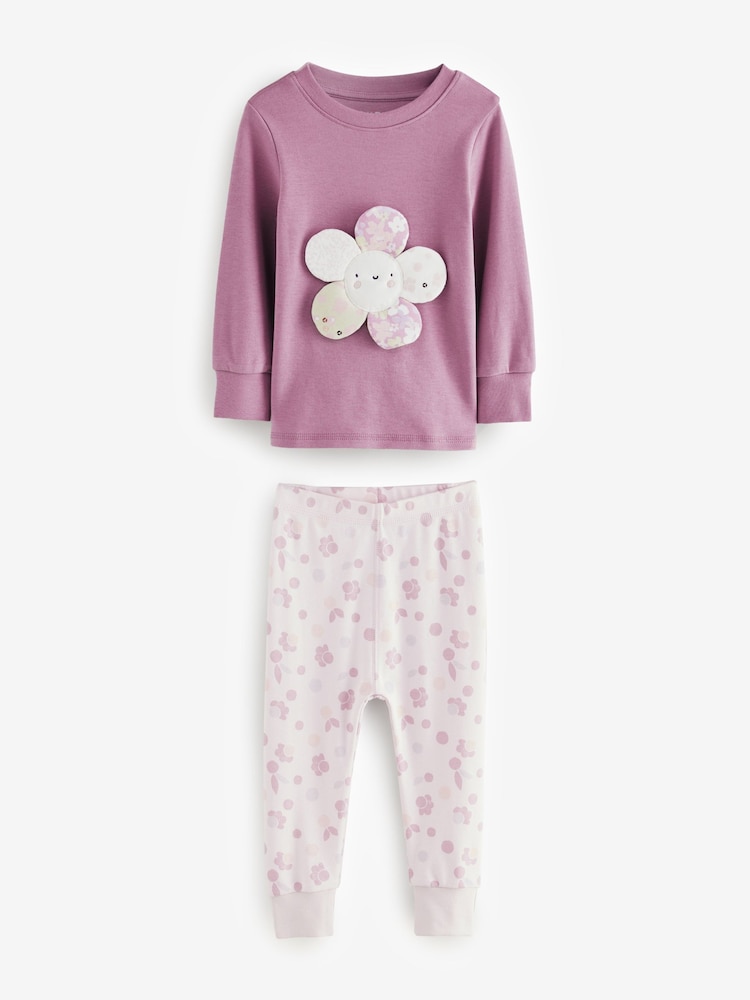 Lilac Purple Character Long Sleeve Snuggle Pyjamas 3 Pack (9mths-16yrs) - Image 7 of 13