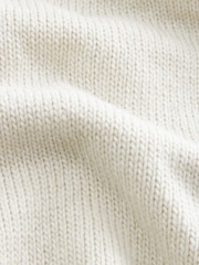 White Ecru Contrast Trim Soft Touch Knitted Jumper - Image 8 of 8