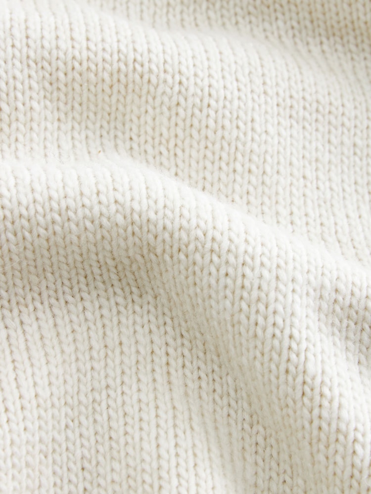 Weiß/Ecru - Soft-Touch-Strickpullover mit Kontrastbesatz - Bild 8 von 8 Weiß/Ecru - Soft-Touch-Strickpullover mit Kontrastbesatz - Bild 8 von 8