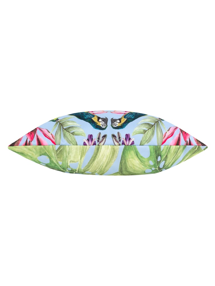 Wylder Sky Blue Kali Birds Tropical Outdoor Cushion - Image 3 of 3