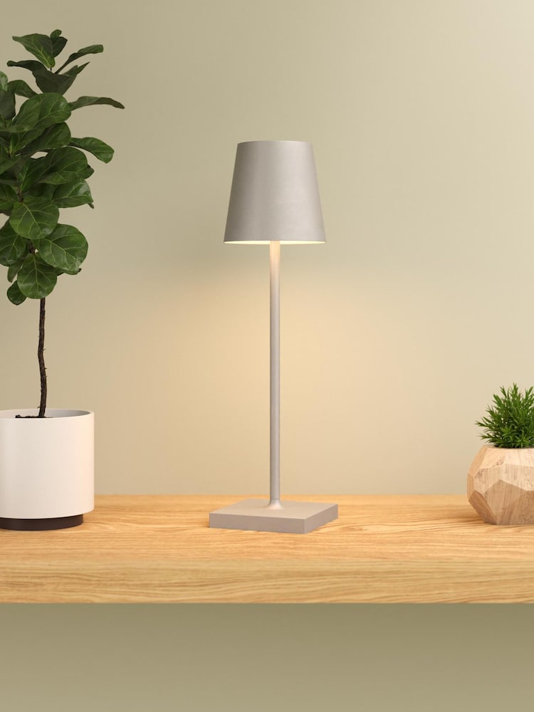 SolarCentre Grey Jour USB Solar Rechargeable Table Lamp - Image 1 of 4