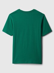 Gap Green Minecraft Graphic Crew Neck Short Sleeve T-Shirt (4-13yrs) - Image 2 of 2