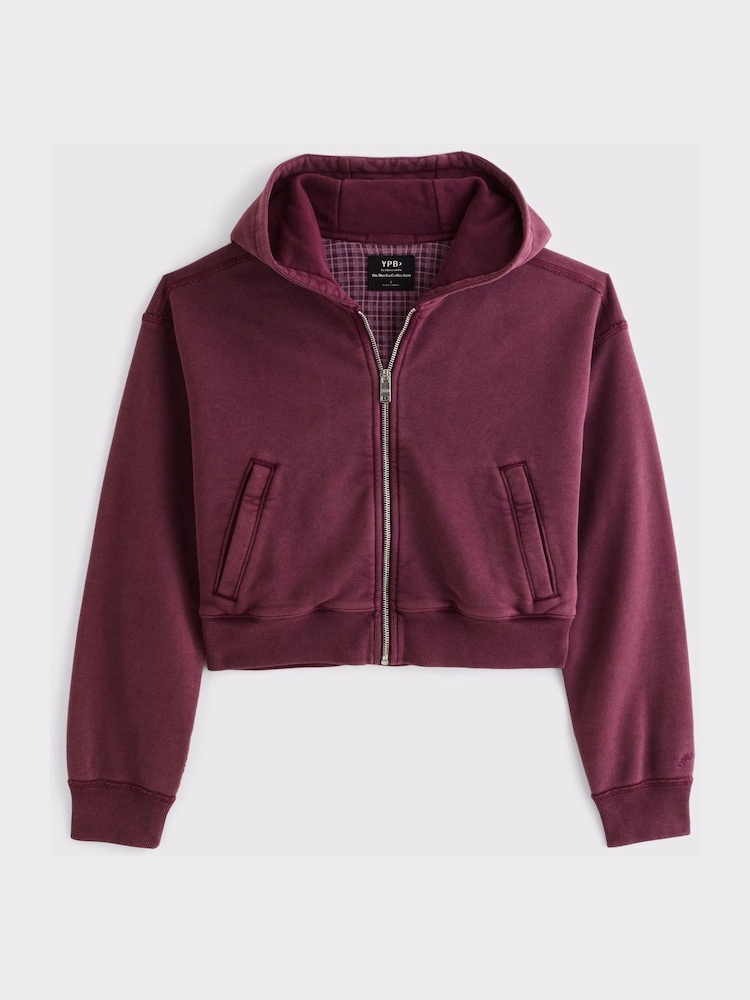 Abercrombie & Fitch Terry Cotton Washed Hoodie - Obrázek 7 z 7