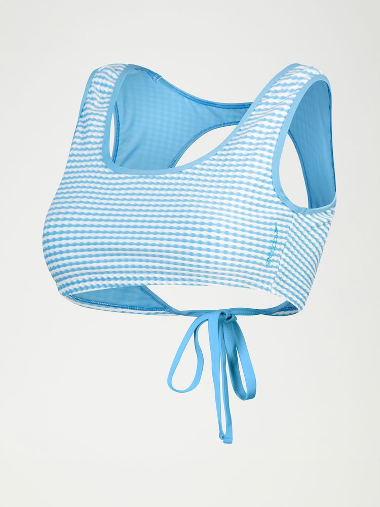 Бикини-топ в клеточку с запахом и защитой UPF50+ от Speedo - Image 6 of 6