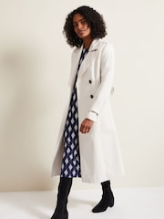 Phase Eight Blue Kelly Geo Midi Shift Dress - Image 4 of 7