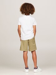 Tommy Hilfiger White 100% Cotton Hilfiger Track T-Shirt - Image 2 of 6