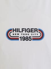 Tommy Hilfiger White 100% Cotton Hilfiger Track T-Shirt - Image 6 of 6