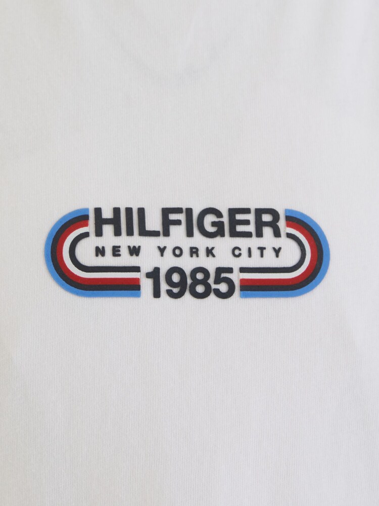Tommy Hilfiger White 100% Cotton Hilfiger Track T-Shirt - Image 6 of 6