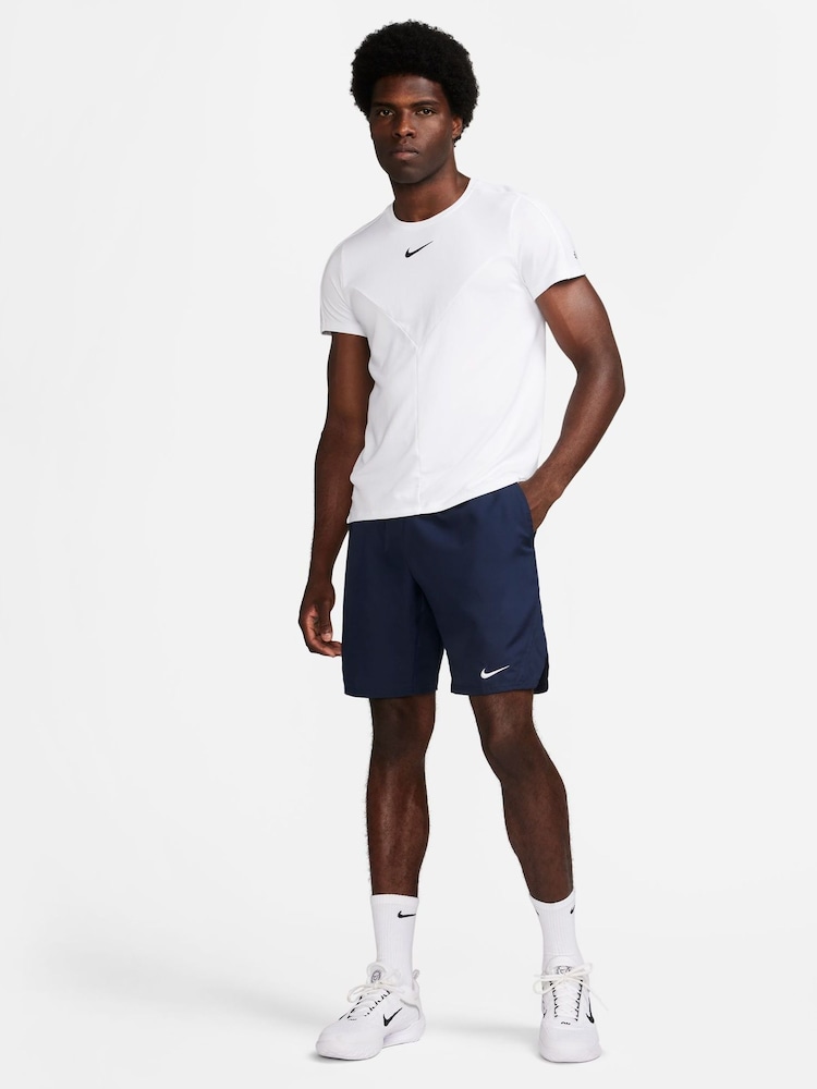 Nike Blue 9 Inch Court Victory Dri-FIT 9 inch Tennis Shorts - Image 7 of 7 Nike Blue 9 Inch Court Victory Dri-FIT 9 inch Tennis Shorts - Image 7 of 7