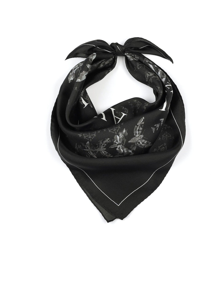 AllSaints Black Colca Oblong Scarf - Image 1 of 4 AllSaints Black Colca Oblong Scarf - Image 1 of 4